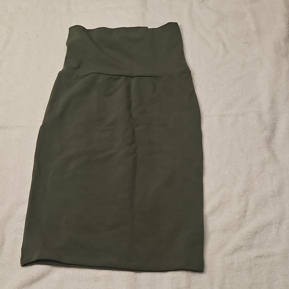 Tom's Ware Green High Rise Long Pencil Skirt Size‎ S Solid Pull On